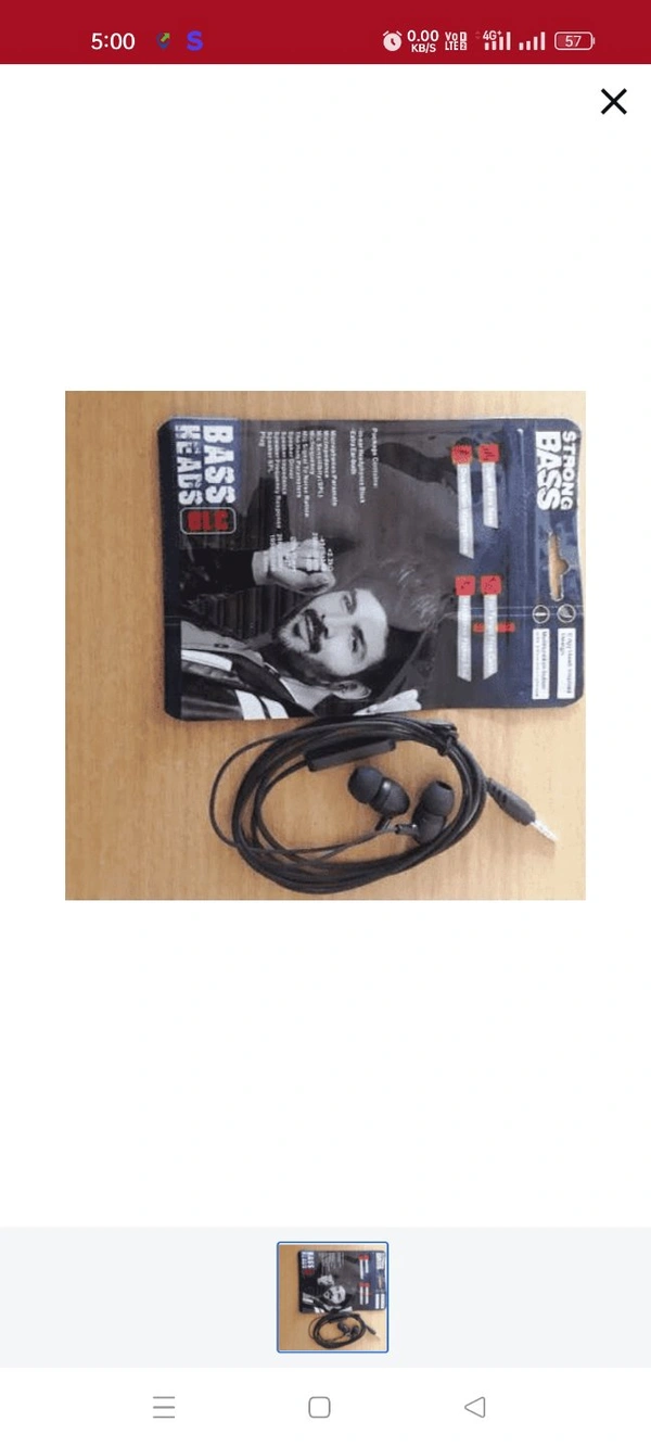 Bass Earphone Best Quality  - Free, White