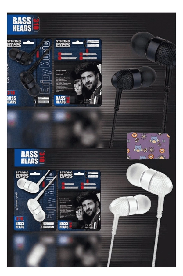 Bass Earphone Best Quality  - Free, White