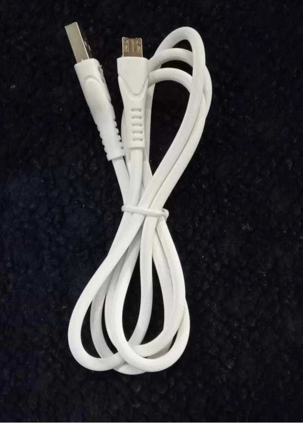 Micro USB Cable 1miter 2.1A  - White, Only Check Warranty