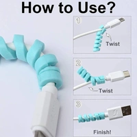 Cable Protector Pack Of 1 - multi colour, Free