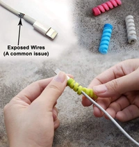 Cable Protector Pack Of 1 - multi colour, Free