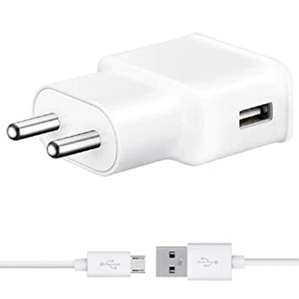2.1A Charger With Cable  - White, Only Chaking Warranty