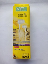 VIP Music Earphone Best Quality  - White, Only Chaking Warranty