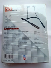 M.K Plus W41 Full Bass Earphone - Black, 6 Month Warranty7Day replacement