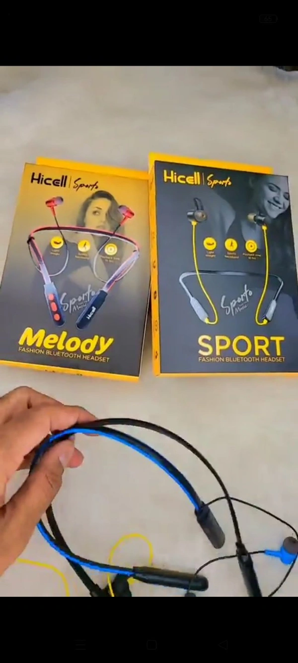 Hicell SPORT MELODY HEADSET  - Black, 3 Months Warranty 7 Day Return