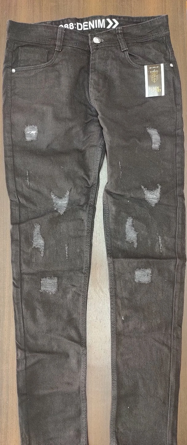 Tonned Black Jeans - Mine Shaft, 28