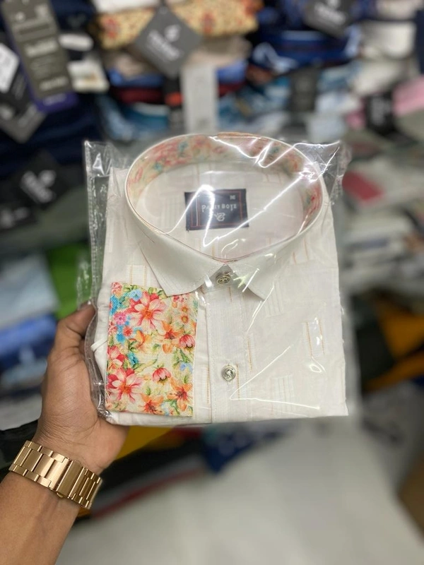Paper Khadi Shirt New Pattern - XXL
