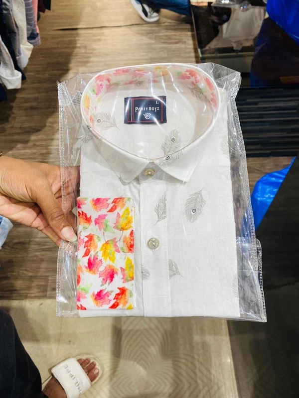 Paper Khadi Shirt New Pattern - XXL