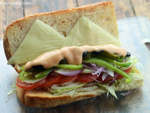 Subway Veggie Delight Nutrients Sandwich 