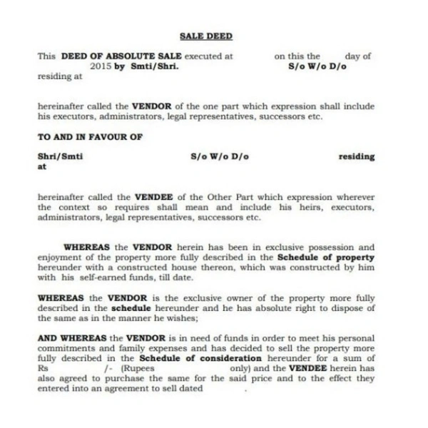 Sale Agreement ( Two Wheeler )