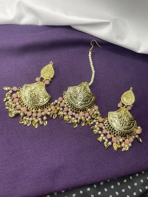 Kiara Tikka Set - baby pink