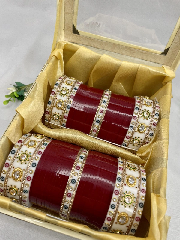 Aananya Bridal Chuda - Blood Red, 2.4