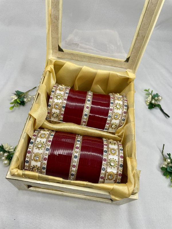 Aananya Bridal Chuda - Blood Red, 2.4