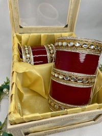Navya Bridal Chuda - Blood Red, 2.4