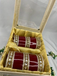 Navya Bridal Chuda - Blood Red, 2.4