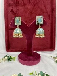 Tiana Jhumki - purple, Purple