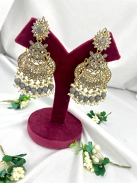Neha Earings - Gray