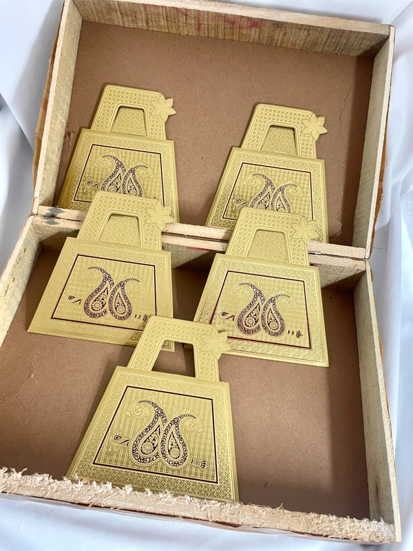 Golden Paisley Bag Envelop
