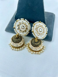 Alia Jhumki - White, More Colors Available
