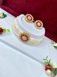 Kavya Choker - Red