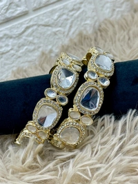 Broad Kundan kangan K9 - 2.6