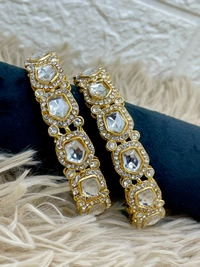 Amina Uncut Kundan Bangle K8 - 2.10