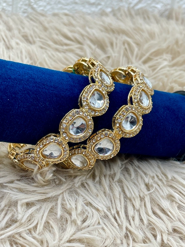 Uncut Kundan Bangle k6 - 2.10