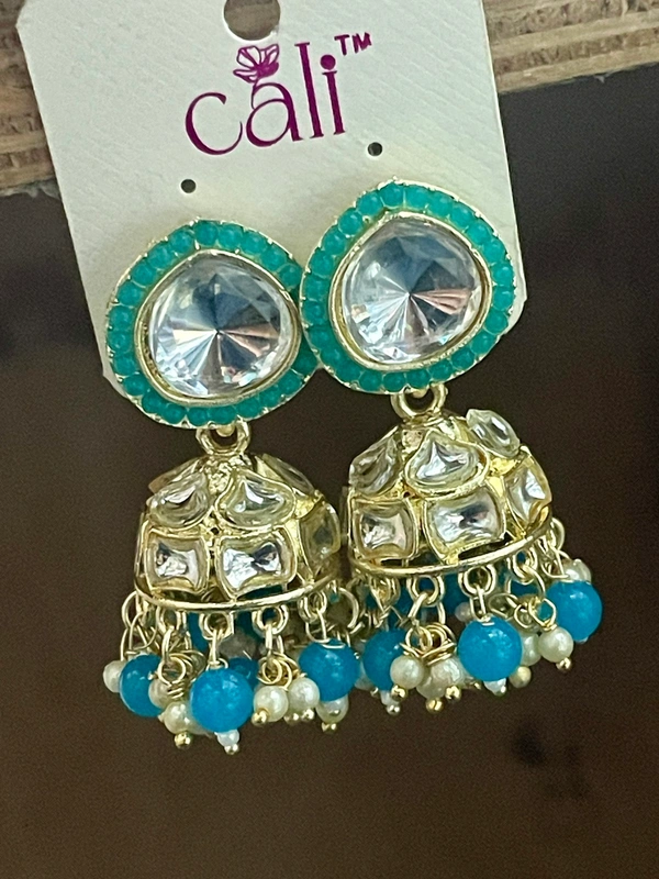 Heena Light Weignt Jhumki - Sky Blue