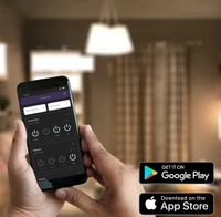 ISHARP Smart WiFi Touch Switch for 4 Lights with Touch Control, IR Remote, Mobile App, Google Assistant, Amazon Alexa & Google Home Voice Control for Smart Home Automation (Blue Variant)