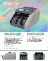 ISHARP 307 LCD Latest Note Counting Machine with Fake Note Detection/Currency Counting Machine/Money Counting Machine with UV MG IR Detection - Heavy Duty for Professional & Bank USE