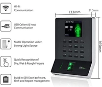 Zktech  Fingerprint Attendance Machine with Wi-Fi and USB Port - WL20