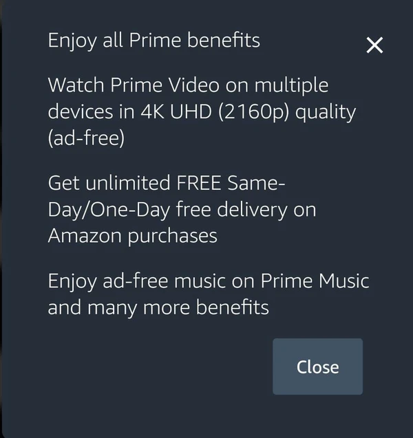 Amazon Prime (Private)  (1 Year) - 1 YEAR