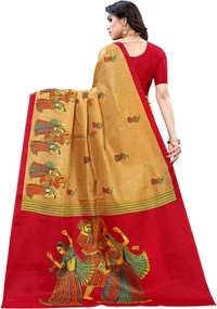 Fashion Art Silk Saree (Multicolor)