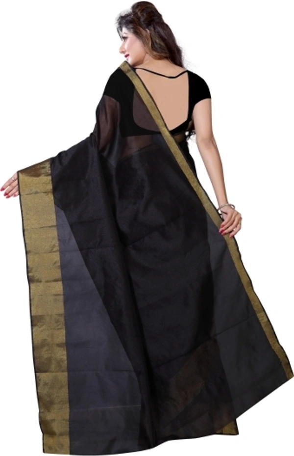 Synthetics Solid/Plain Bollywood Pure Silk Saree