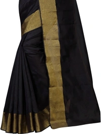 Synthetics Solid/Plain Bollywood Pure Silk Saree