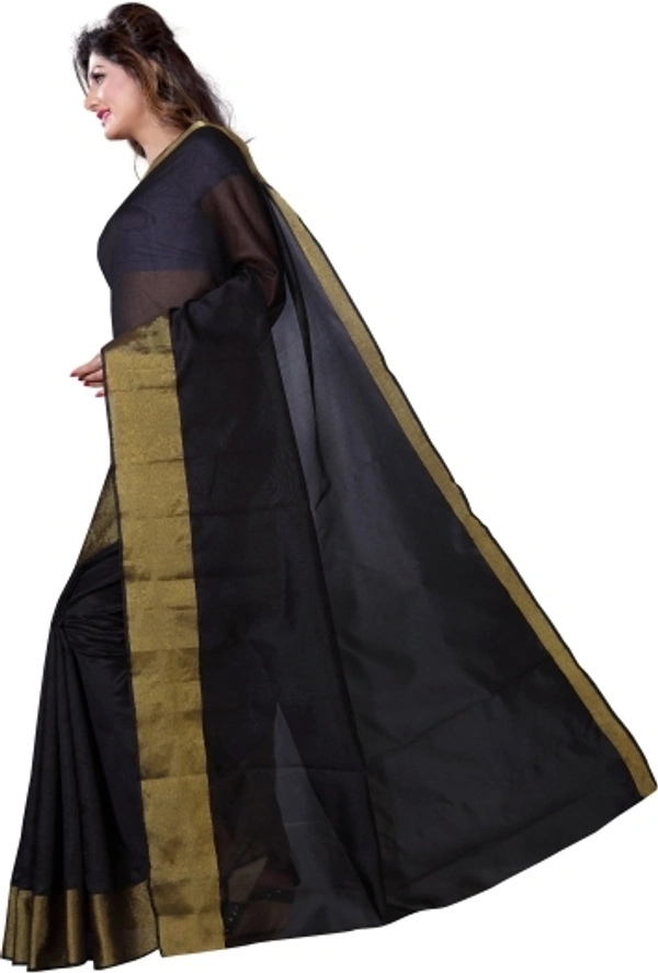 Synthetics Solid/Plain Bollywood Pure Silk Saree