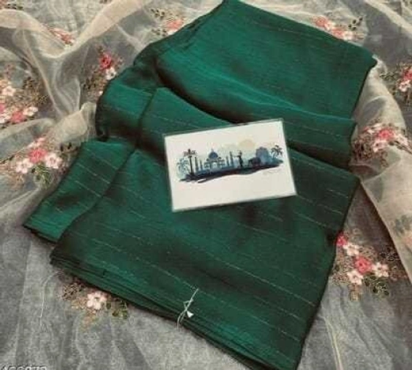 Bollywood Chiffon Saree - Pine Green