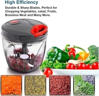 Handy mini chopper Vegetable & Fruit Chopper Black 1000ml Vegetable & Fruit Chopper - Dorado