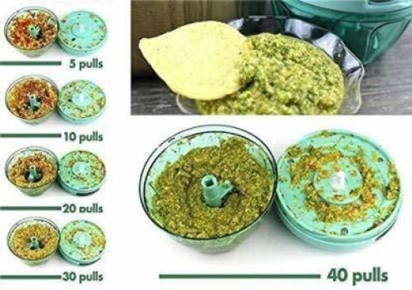 Handy mini chopper Vegetable & Fruit Chopper Black 1000ml Vegetable & Fruit Chopper - Spray