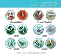 Handy mini chopper Vegetable & Fruit Chopper Black 1000ml Vegetable & Fruit Chopper - Spray