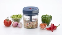 Handy mini chopper Vegetable & Fruit Chopper Black 1000ml Vegetable & Fruit Chopper - Gray