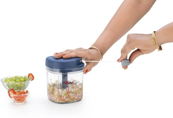 Handy mini chopper Vegetable & Fruit Chopper Black 1000ml Vegetable & Fruit Chopper - Gray