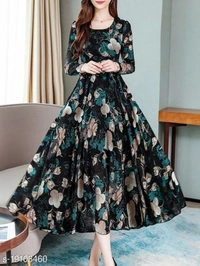 Women Maxi Multicolor Dress