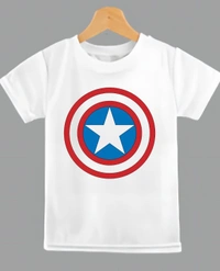ORATEES  kids tshirt boys | Casual | regular fit | round neck | half sleeves | white Child Favourite  STAR Print - White, 2 - 4 Year
