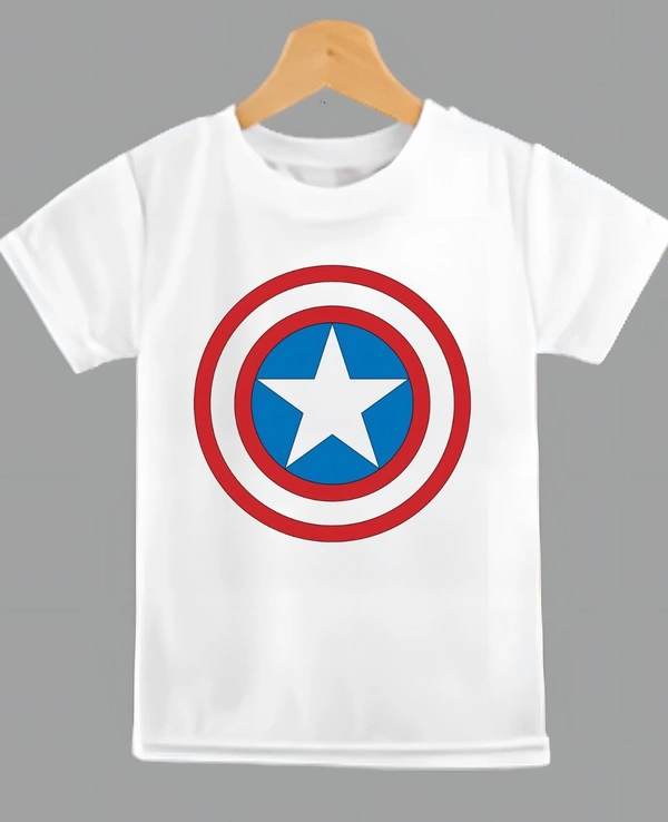 ORATEES  kids tshirt boys | Casual | regular fit | round neck | half sleeves | white Child Favourite  STAR Print - White, 2 - 4 Year