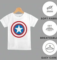 ORATEES  kids tshirt boys | Casual | regular fit | round neck | half sleeves | white Child Favourite  STAR Print - White, 2 - 4 Year