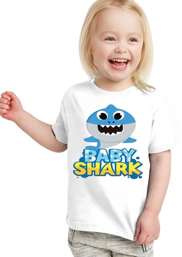 Girls Tshirt  - White, 6-8 Year