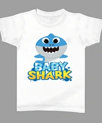 Girls Tshirt  - White, 6-8 Year