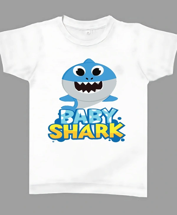 Girls Tshirt  - White, 6-8 Year