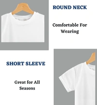 Girls Tshirt  - White, 6-8 Year